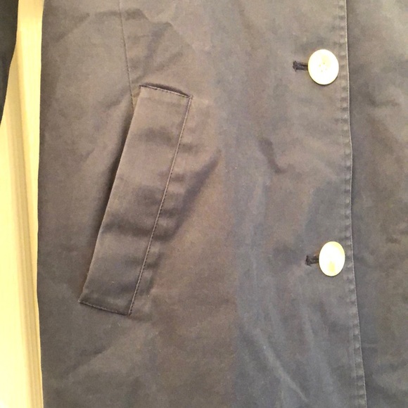 Vineyard Vines Navy Trench Coat - Picture 5 of 8